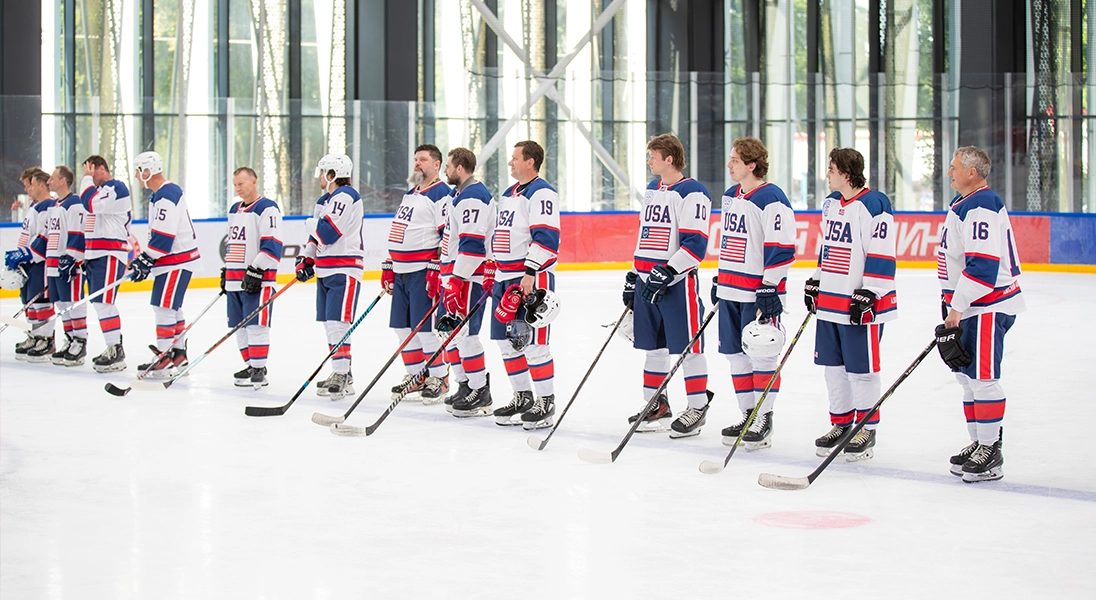 The Kristall Ice Arena, Built Utilizing PROSTOR Technologies, Hosts High-Profile Russia-US Hockey Match