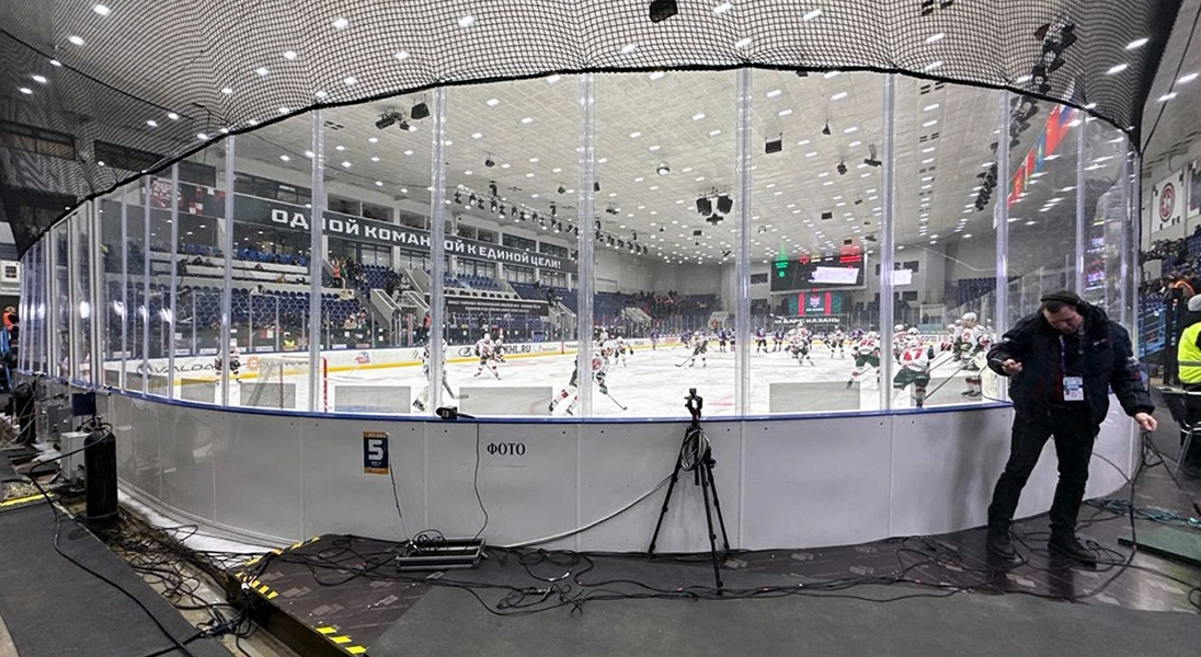 Травмобезопасный борт PROSTOR в Континентальной Хоккейной Лиге!