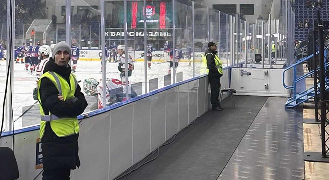 Травмобезопасный борт PROSTOR в Континентальной Хоккейной Лиге!