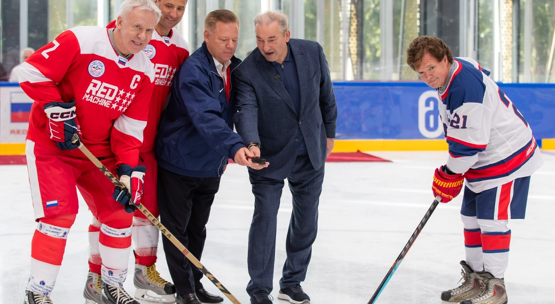 The Kristall Ice Arena, Built Utilizing PROSTOR Technologies, Hosts High-Profile Russia-US Hockey Match